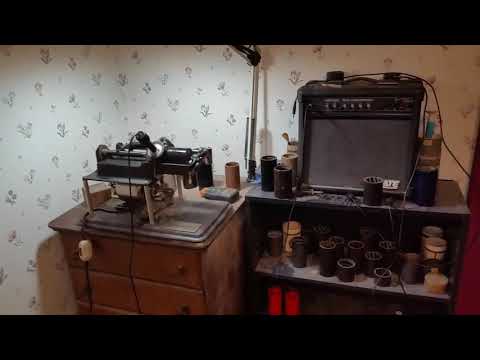 edison cylinder / acoustic voice recording / dictaphone shaver