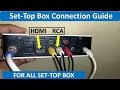 How To Connect Set Top Box To Led Tv Lcd Tv Or Smart Tv Guide In Hindi