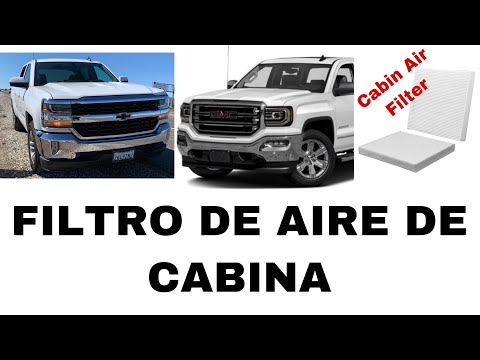 COMO CAMBIAR CABIN AIR FILTER CHEVY SILVERADO/GMC SIERRA/1500 2014-2018