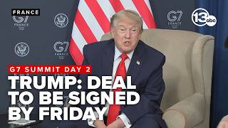 Trump says Iran deal details will come out soon as day 2 of G7 summit kicks off