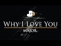 MAJOR Why I Love You Piano Karaoke Instrumental Cover With Lyrics
