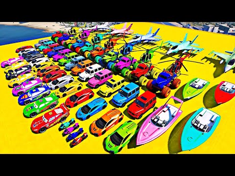 GTA V SPIDER-MAN 2🏎️, Super Car Racing Challenge Driving By Trevor on Super Car Off Road Jeep Planes