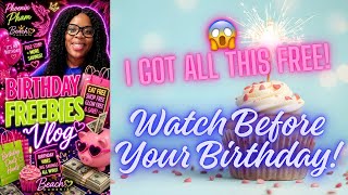 watch this BEFORE ur birthday! 🎂 Ultimate birthday Freebies vlog! #birthdayfreebies #thriftymommas