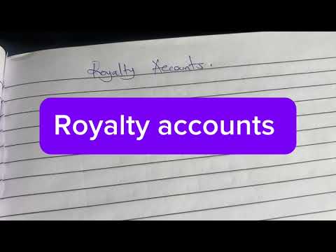 Royalty Accounts Accounting