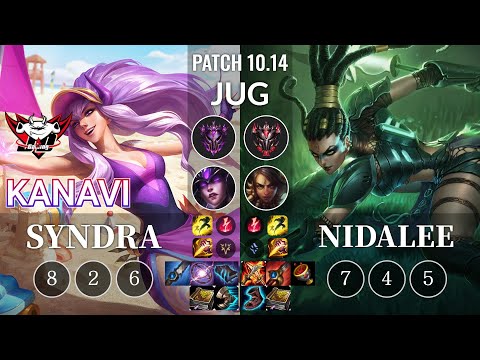 JDG Kanavi Syndra vs Nidalee Jungle - KR Patch 10.14