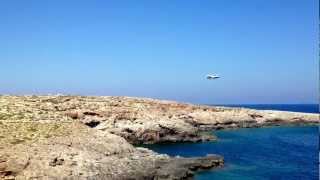 Atterraggio aereo Lampedusa - atterraggi sul mare