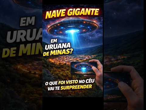 NAVE GIGANTE VOLTA A APARECER EM URUANA DE MINAS? NOVOS DETALHES SURGEM #segredoovni #uruana #ufo