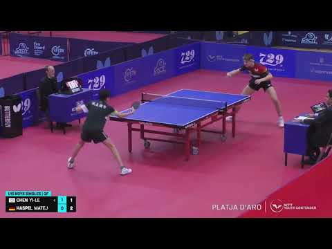 Matej Haspel (GER) vs Chen Yi-Le (TPE) | U15 QF | 2023 WTT Youth Contender Platja d'Aro