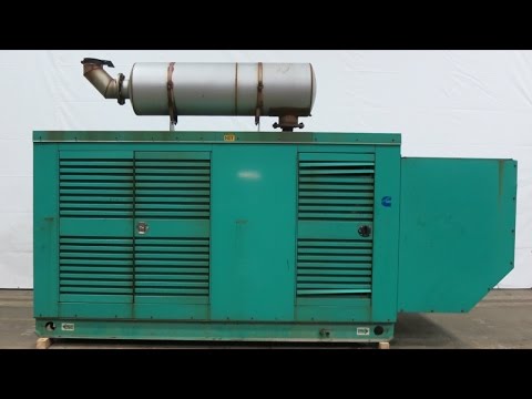 Cummins 280 kW standby natural gas generator set, GTA14G2 engine, 115 Hrs, Yr 2002 - CSDG # 2046