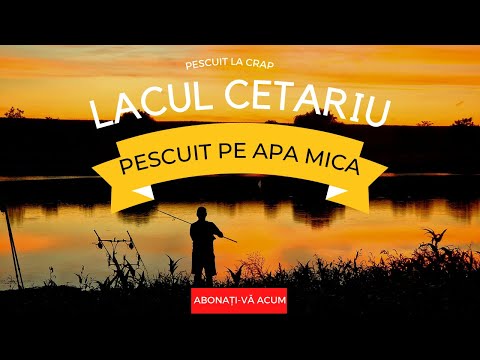 Lacul Cetariu pescuit pescuit dificil pe apa mica si canicula iulie 2022