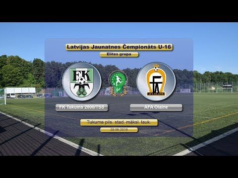 U-16 FK Tukums 2000/TSS - AFA Olaine (Highlights)
