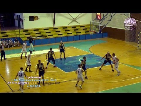 Košarka I POLUVREME: KK Prva petoletka–KK Smederevo 1953 87:84;  Trstenik SRB, novembar 2018.