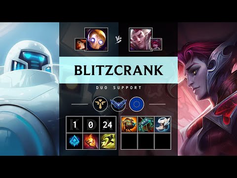 Blitzcrank Support vs Rakan - EUW Diamond Patch 25.18