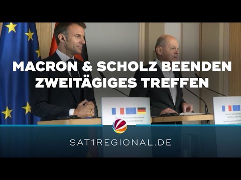 Macron und Scholz beenden Klausurtagung in Hamburg