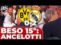 BESO ANCELOTTI a su MUJER CELEBRACIÓN CHAMPIONS LEAGUE | Real Madrid Borussia Dortmund