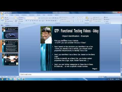 [QTP / UFT Videos]: QTP Object Identification - Example