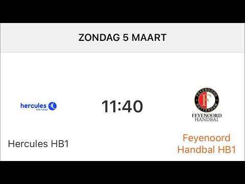 Feyenoord Handbal - Hercules HB1