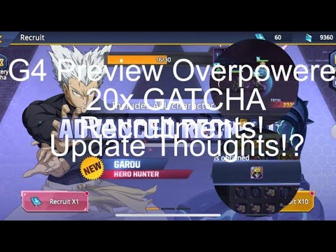 I GOT G4 AND LOICLOTH!! Update Thoughts! | 20x GATCHA AND RECRUITMENTS! One Punch Man Road To Hero