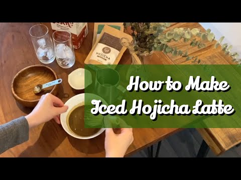 Iced Hojicha Latte