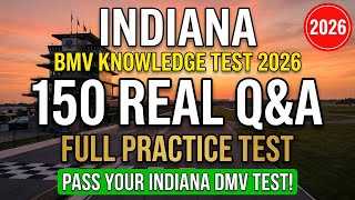 Indiana DMV Permit Practice Test 2026 — 150 Real BMV Questions You MUST KNOW!