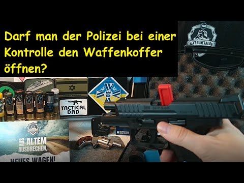 Macht man sich strafbar, wenn man der Polizei den Waffenkoffer öffnet? Mythen vom Waffengesetz