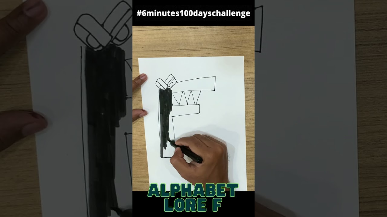 How to Draw Alphabet Lore F #AlphabetLore #Drawing