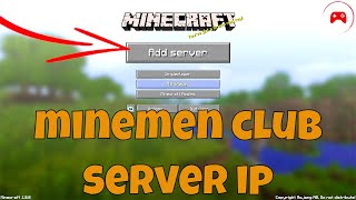Minemen Club Server IP (Updated Server IP 2022)