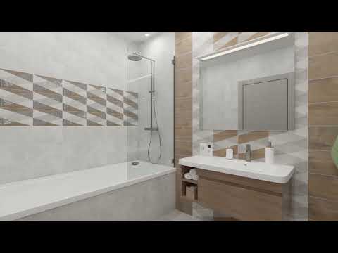 Коллекция Стен (Sten) от LB Ceramics в дизайн-проекте ванной комнаты