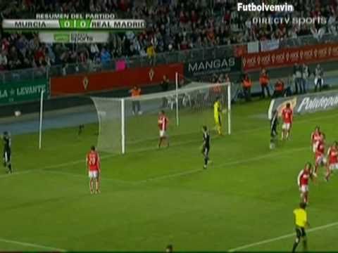 Actuacion de Dani Hernandez en el Murcia - Real Madrid (26-10-2010)