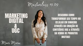 MASTERCLASS UGC & MARKETING DIGITAL | MRR