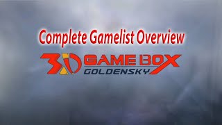 Game Box G6 COMPLETE Gamelist Overview !!