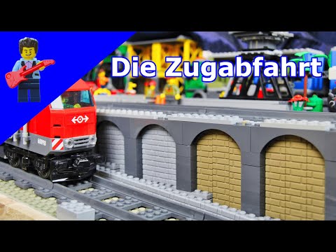 Die Legostadt Teil 33 / Die Zugabfahrt (1) in den U - Bahnhof