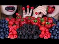 EATING ONLY BERRIES BLACKBERRIES RASPBERRIES STRAWBERRIES BLUEBERRIES