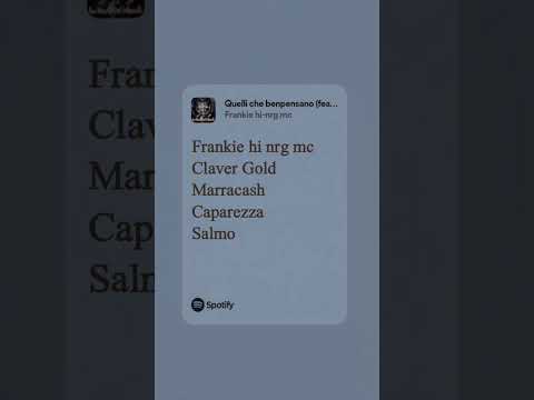 Quelli che benpensano Big Mashup (frankie hi nrg mc, claver gold, marracash, caparezza, salmo)