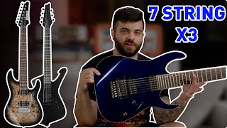 Video thumbnail for Triple Ibanez 7 String Shoot Out (First Impressions) by Andrew Baena