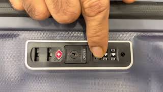 How to set TSA number lock in luggage/suitcase?