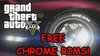 GTA 5 ONLINE: HOW TO GET ALL CHROME RIMS FOR FREE ON ANY CAR!!!