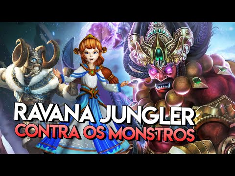 Enfrentando MONSTROS! RAVANA JUNGLER, Ranked Conquista Road to Master, Smite BR