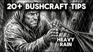 20 Bushcraft Tips  Heavy Rain & Wet Weather Conditions