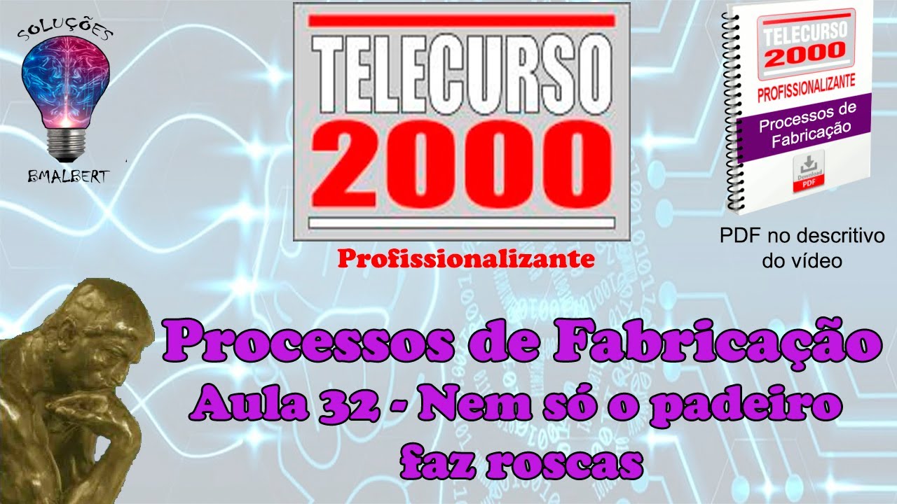 Telecurso 2000 - Processos de Fabricação - 32 Nem só o padeiro faz roscas