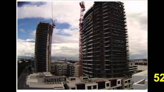 preview picture of video 'Time Lapse Construction video of Meriton Vantage Apartment Project'