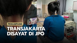 Penumpang Transjakarta Diserang Wanita di JPO hingga Leher Tersayat
