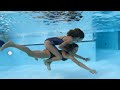 Carla Underwater Swimming And Playing With My Mom Underwater
