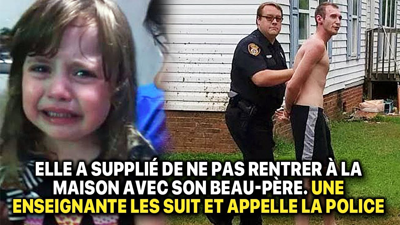 Elle supplié pas quitter l'école avec beau-père. Prof suit, appelle police