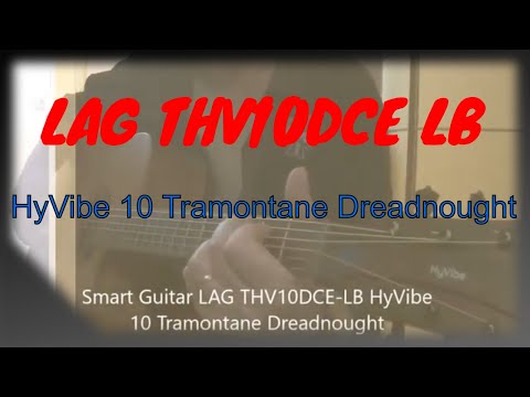 Lag Tramontane THV10DCE-LB | Dreadnought Cutaway Acoustic Electric Guitar with Hyvibe, Solid Cedar Top. New with Full Warranty! image 13