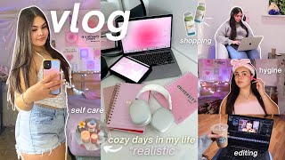 VLOG 🧚🏼 cozy days, self care night, korean grocery haul & shopping @ target!