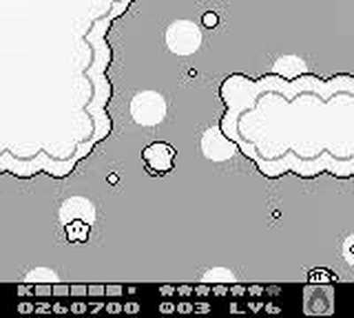 (speedrun) Kirby's Dream Land 2: Level 6 - Cloudy Park (2/2)