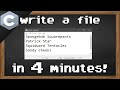 C Writing Files ️