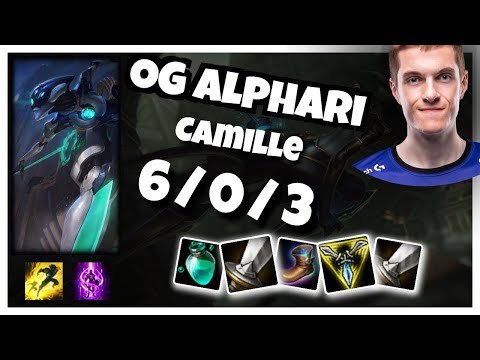 OG Alphari Camille TOP (6/0/3) vs Ornn Gameplay Replay - Patch 10.22
