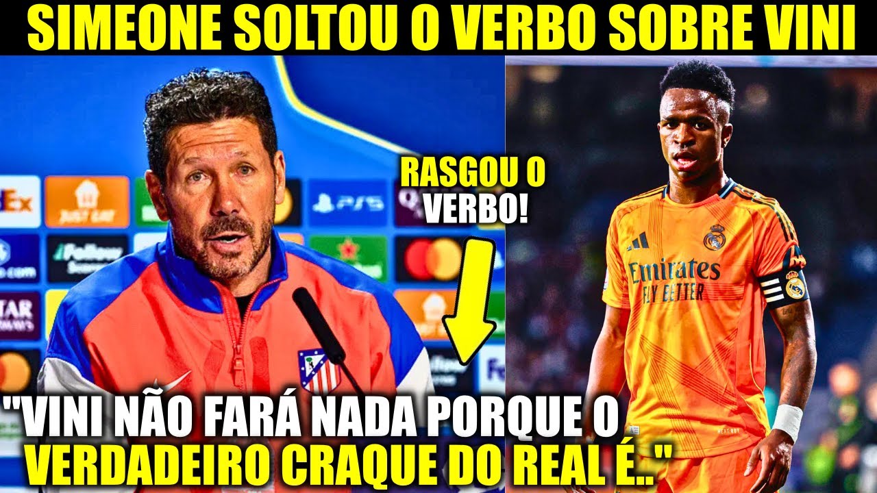 🚨 EITA! Olha o que OS JOGADORES DO ATLÉTICO DE MADRID FALARAM DO VINI JR ANTES DO JOGO!